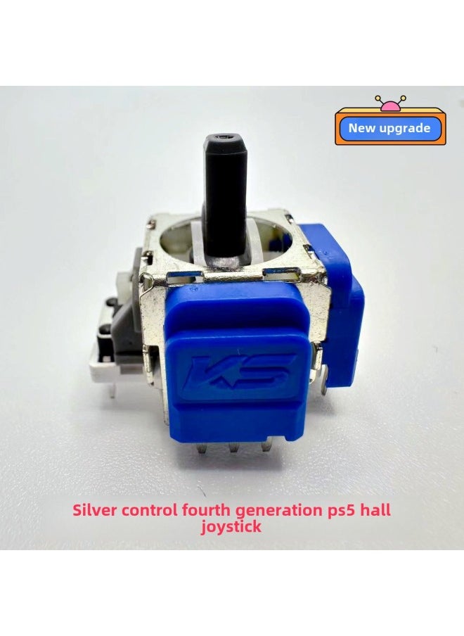 Generic Silver Control TMR Magnetoresistive Hall Rocker PS5 Hall Rocker PS5 Electromagnetic IC Joystick Direction Lever Accessories-Product Color:Ps4 Hall Joystick (silver Control Tmr)  - Image 2