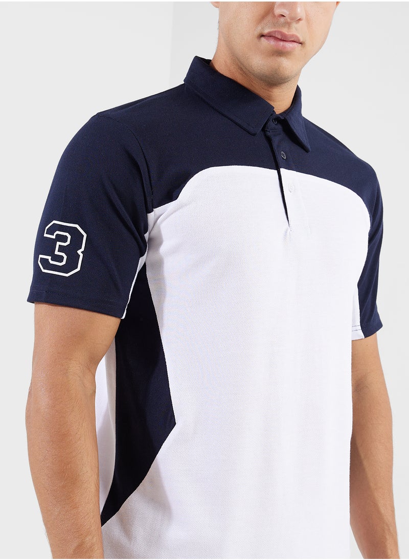 Seventy Five Colorblock Polo T-Shirt  - Image 3