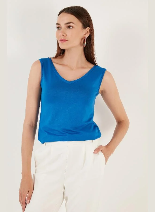 Lela  Lela Slim Fit V-Neck Thick Strap 2-Pack Blouse Women's Blouse 5864384S2 for Women | Best Price UAE