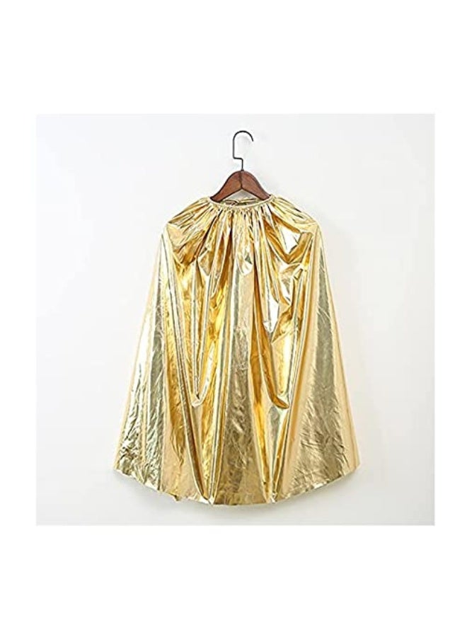 Kids King Costume Set for Boys & Girls, Crown, Cape,Scepter,Pretend Dress up Accessories (Gold) - Image 5