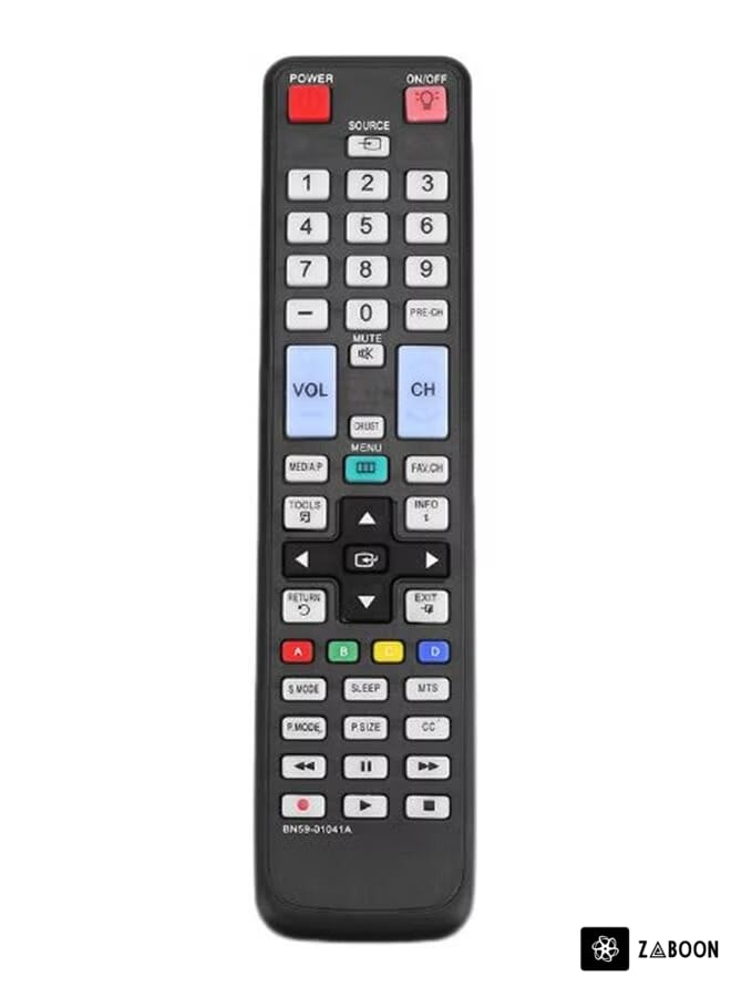 Zaboon Remote Control For Samsung TV LN46C630K1F LN46D610M4F-BN59-01041A Black