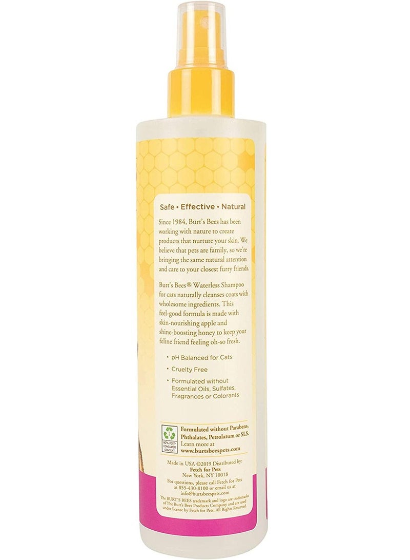 بيرتس بيز Burt's Bees for Pets For Cats Natural Waterless Shampoo with Apple and Honey | Cat Waterless Shampoo Spray, 10 Ounces - Image 2