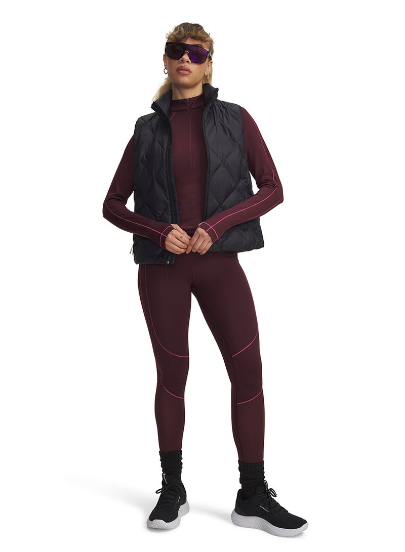 UNDER ARMOUR 1/2 ColdGear Novelty Zip T-Shirt - Image 4