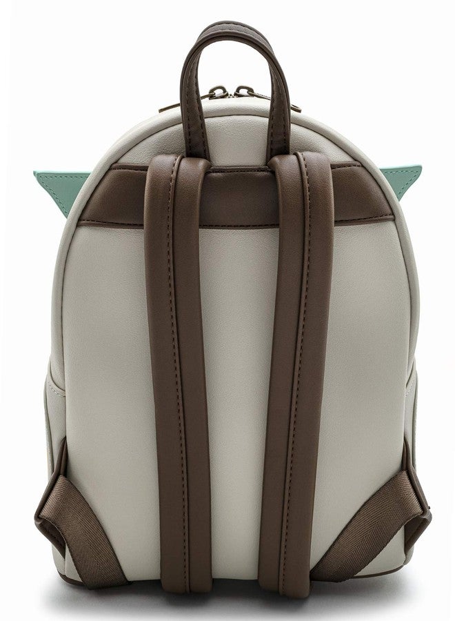 لاونج فلاي حقيبة ظهر صغيرة للأطفال من Loungefly بتصميم مستوحى من مسلسل The Mandalorian من سلسلة Star Wars (مقاس واحد، بني) - Image 4