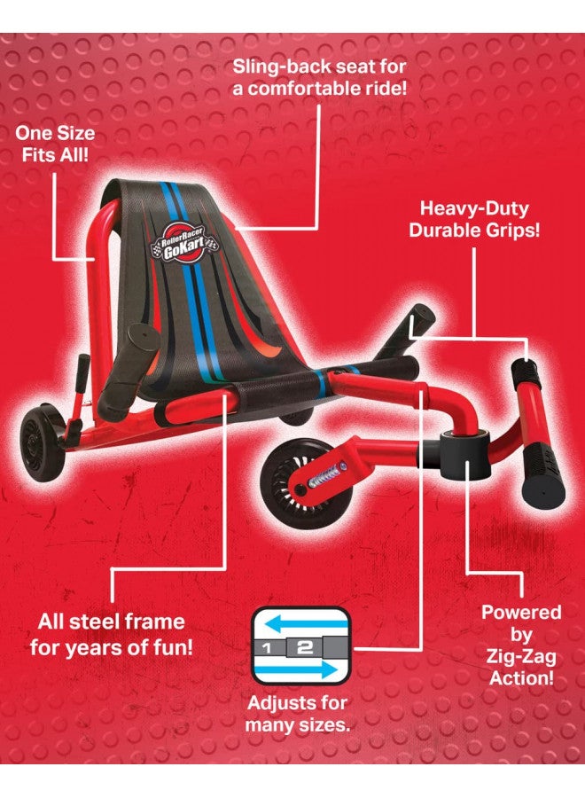 Roller Racer Go Kart, Swing Side-to-Side for Amazing Ride, Powered by Zig-Zag Motion, Rides on Any Hard Surface (Indoors and Outdoors) - Image 4