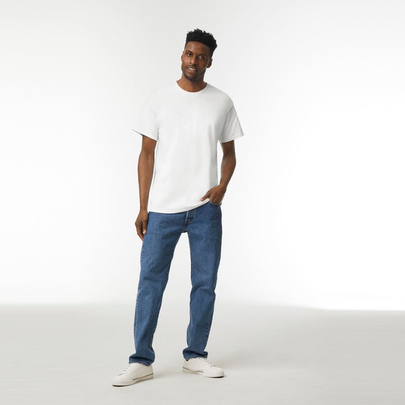 Gildan Adult Ultra Cotton T-Shirt, Style G2000, Multipack, White (2-Pack), 4X-Large - Image 3