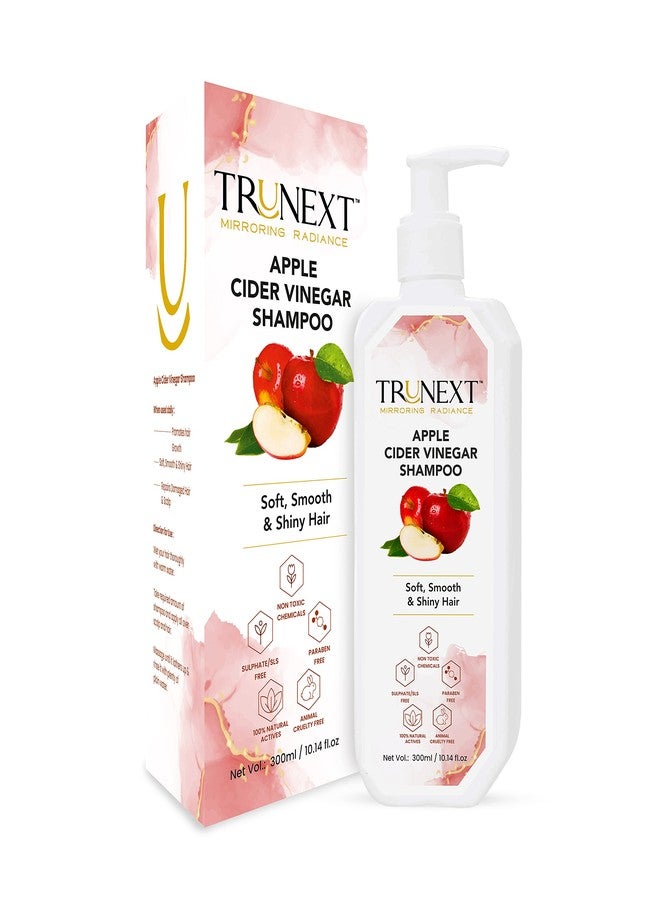 TRUNEXT Apple Cider Vinegar Hair Fall Control Shampoo 300ML , Avocado Coconut Hair Conditioner for Women 300ML for | Anti-Hair Fall | Ultra-Light & Non-Sticky | Free From Paraben, Sulphate & Harmful Chemicals |Strengthening for Smooth & Strong Hair (Combo Pack Of 2) - Image 3