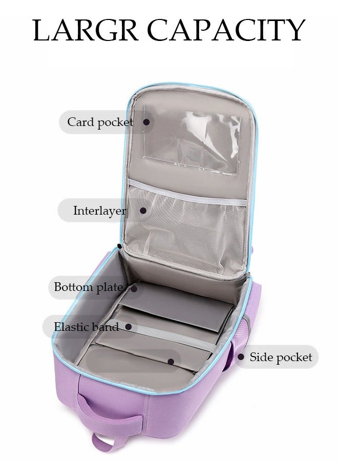 DUNISO Kids School Backpack, Large Capacity Backpack for Girls, Lightweight Schoolbag for Teen Girls Bookbag with Compartments Reflective Strip, Watrer Resistant Bookbag for Elementary Primary School - Image 5