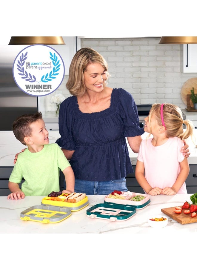 Bentgo Kids Prints Leak Proof, 5 - Compartment Bento - Style Kids Lunch Boxideal Portion Sizes For Ages 3 To 7Bpa - Free, Dishwasher Safe , Food - Safe Materials (Space)  - Image 3