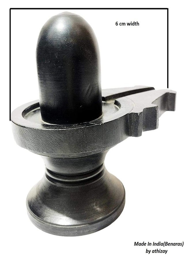 athizay Stone Shivling – 6 cm – Black – Compact Idol for Pooja, Car Dashboard, Gifting - Image 4