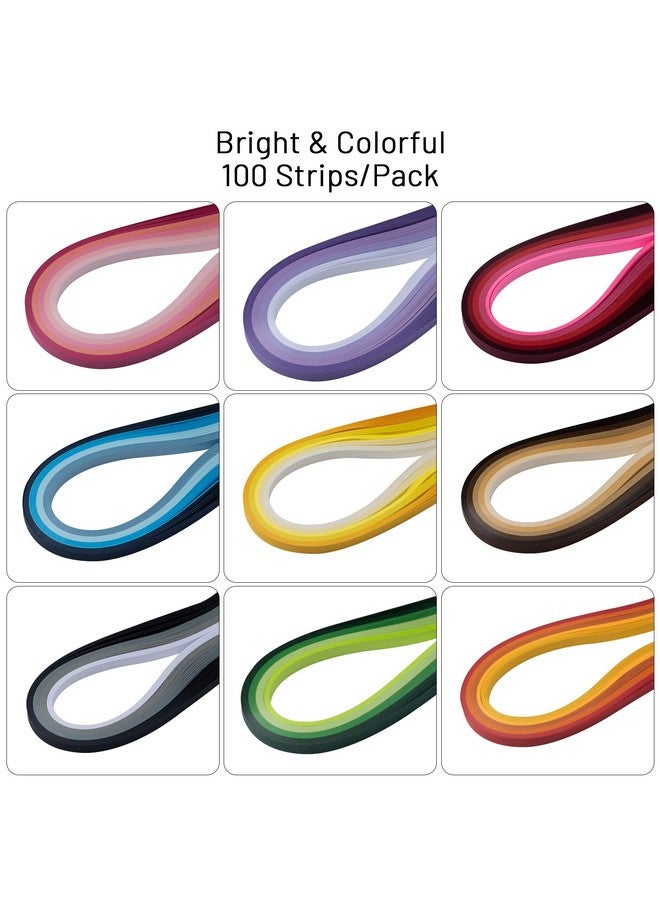 YURROAD YURROAD Quilling Paper Strips Quilling Art Strips 900 Strips Quilling Paper Set 7mm Width 39cm Length  - Image 2