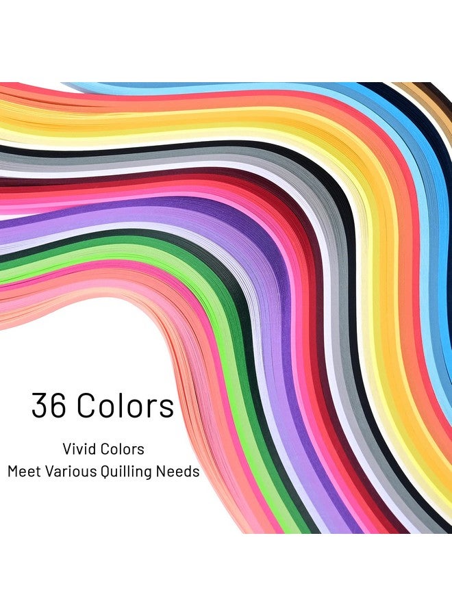 YURROAD YURROAD Quilling Paper Strips Quilling Art Strips 900 Strips Quilling Paper Set 7mm Width 39cm Length  - Image 4