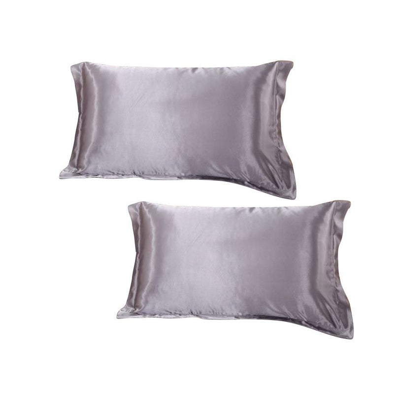 DEHMAN Satin 600 TC Pillowcase (Grey_King) - Image 1