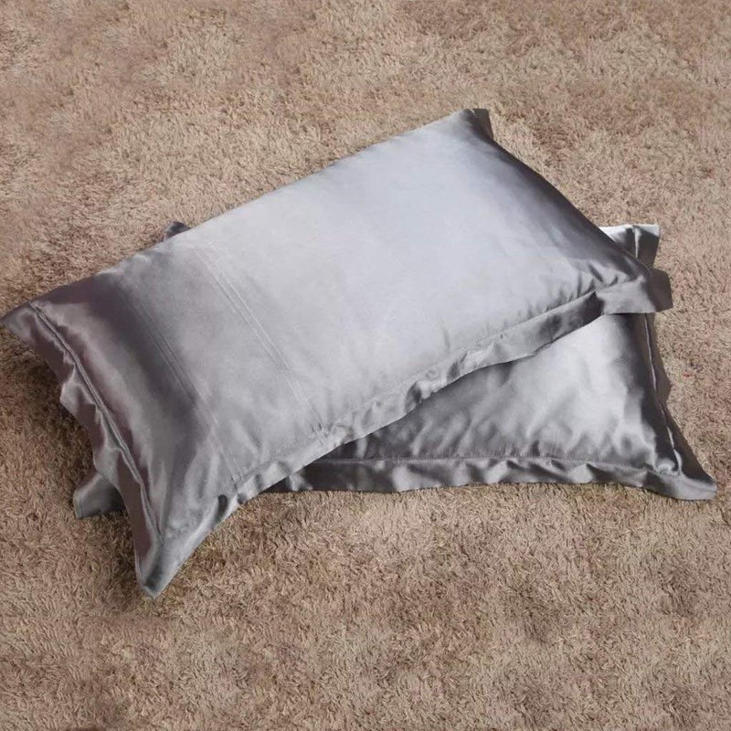DEHMAN Satin 600 TC Pillowcase (Grey_King) - Image 3
