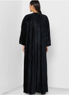 Khizana Textured Abaya With Inner & Sheila  - Image 2