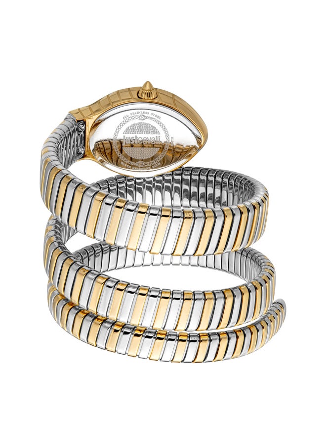 Just Cavalli ساعة جاست كافالي ثنائية اللون من الفولاذ المقاوم للصدأ للنساء - JC1L248M0055 - Image 3