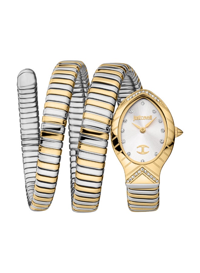 Just Cavalli ساعة جاست كافالي ثنائية اللون من الفولاذ المقاوم للصدأ للنساء - JC1L248M0055 - Image 1