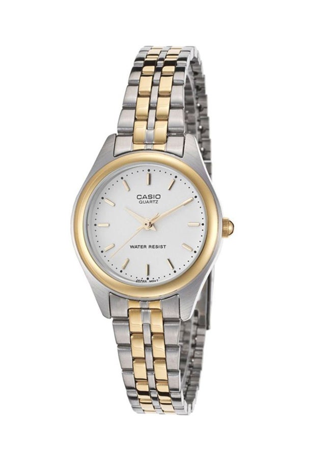 CASIO Women Water Resistant Stainless Steel Analog Watch LTP-1129G-7A - Image 1