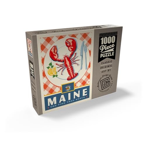 MyPuzzle.com MyPuzzle Maine The Pine Tree State Premium 1000 Piece Jigsaw Puzzle for Adults - Image 5
