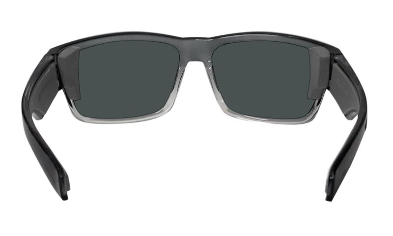 BOMBER Mens Safety Sunglasses, 2 Tone Crystal Frame with Green Mirrored Lens, z87 Compliant, UV Protection, Oversize Lens with Non Slip Foam Lining TR104GM - Image 3