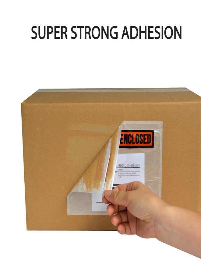IN SAFE PACK 100 PCS 7.5"x 5.5" Clear Self-Adhesive Packing List Envelopes - Shipping/Mailing Pouch Enclosed Bags for Packing Slips Invoice - Image 3
