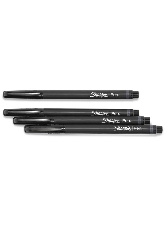 Sharpie - Sharpie Felt Tip Pens, Fine Point (0.4Mm) Felt Tip Markers, Journaling Pens, Art Markers, Drawing Markers, Black, 12 Count - Image 1