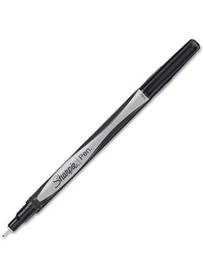 Sharpie - Sharpie Felt Tip Pens, Fine Point (0.4Mm) Felt Tip Markers, Journaling Pens, Art Markers, Drawing Markers, Black, 12 Count - Image 1