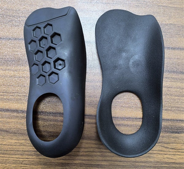 Flat Feet Orthotic Insoles Arch Support Shock Absorber Black 