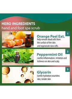 LILIUM Hand & Foot Spa Scrub For Dead Skin & Tan Removal ; Orange Peel Extract ; Ammonia Free ; Exfoliate Dead Tissue 900Ml  - Image 4