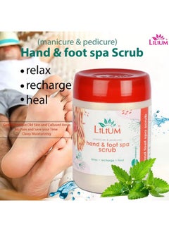 LILIUM Hand & Foot Spa Scrub For Dead Skin & Tan Removal ; Orange Peel Extract ; Ammonia Free ; Exfoliate Dead Tissue 900Ml  - Image 3