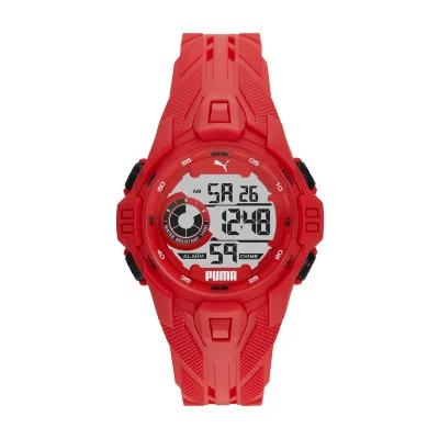 بوما Bold 45mm Men's Digital Watch with Red Plastic Strap