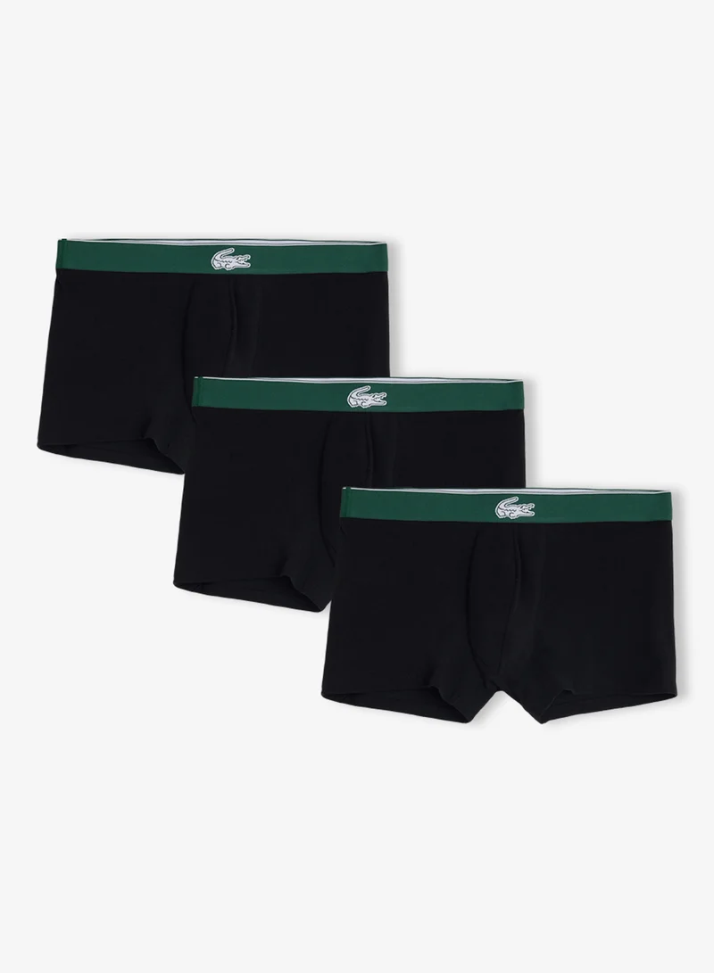 لاكوست 3 Pack Of Logo Band Trunks