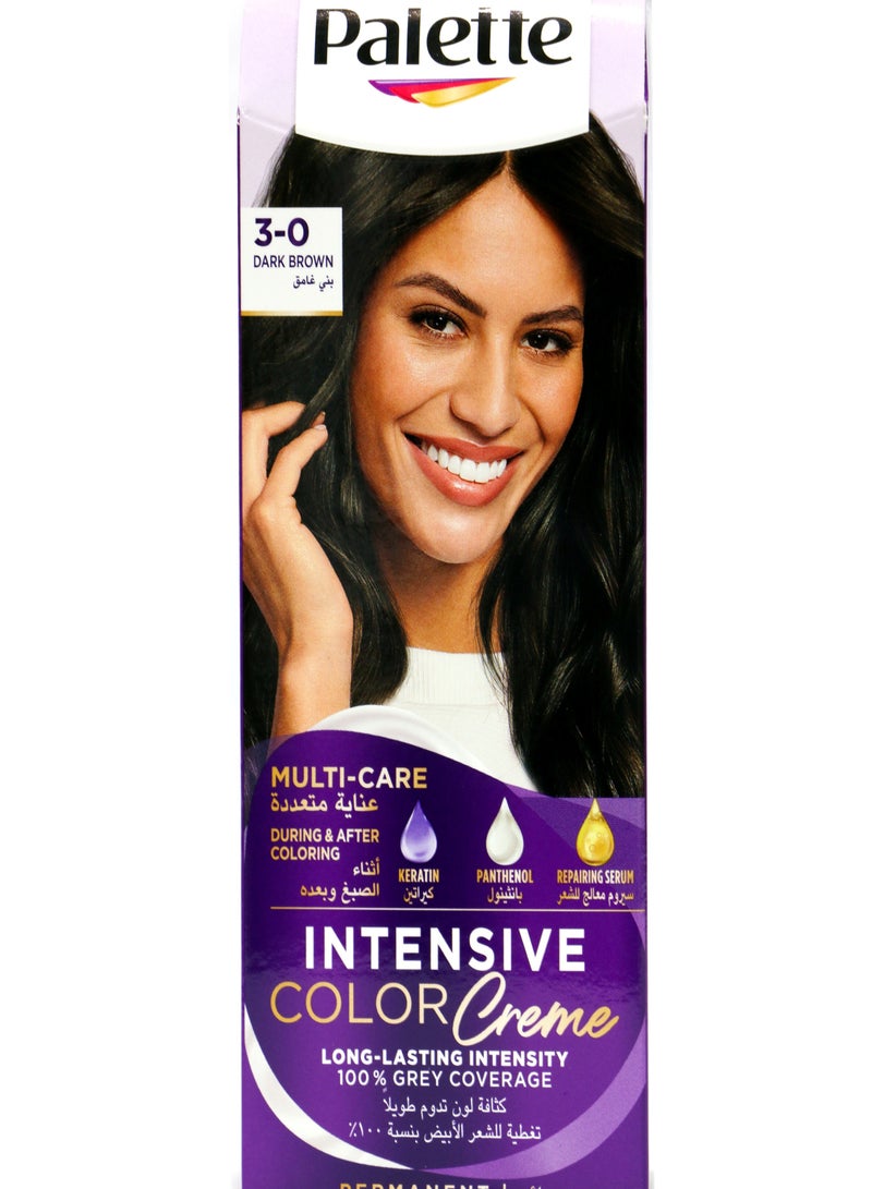 Palette Palette Intensive Color Creme 3-0 Dark Brown 110 ML - Image 1