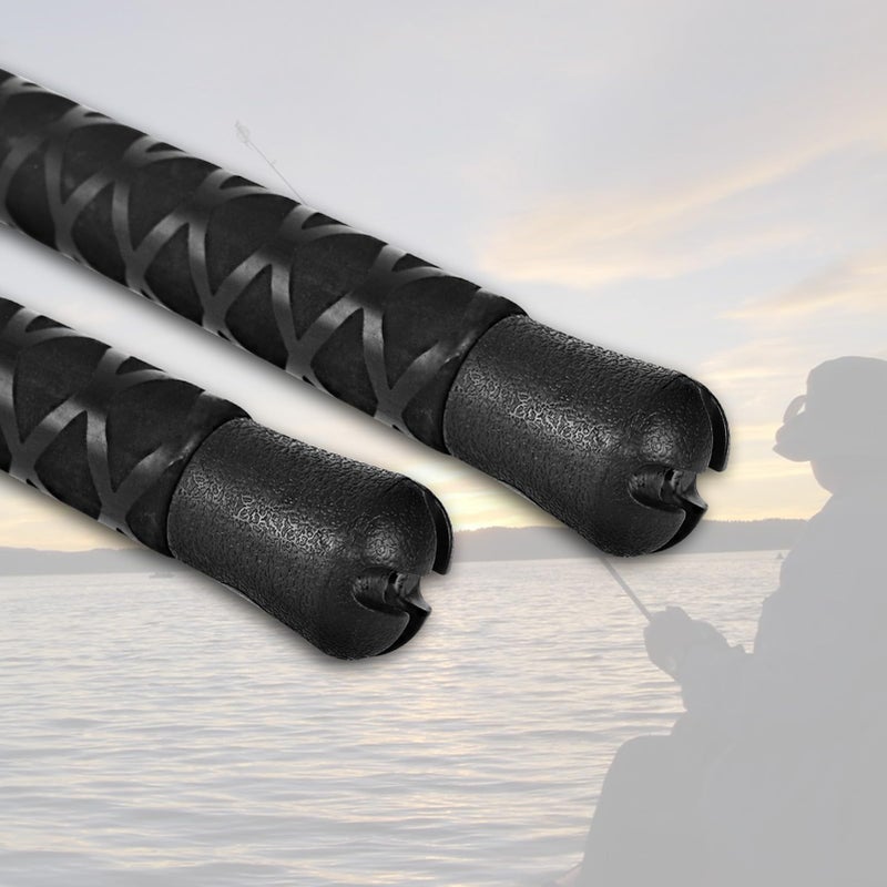 Fiblink Catfish Fishing Rod 1 Piece/2 Piece Catfishing Fishing Pole Portable Travel Heavy Cat Catfish Casting Rod (6'/6'6"/7'/8'/9') (A:8' - 2Pcs - Blue) - Image 5