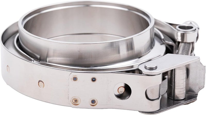 TEXALAN V-Band Clamp with Flanges Stainless Steel 304 Quick Release Kit for 3" Exhaust Pipes - Image 5
