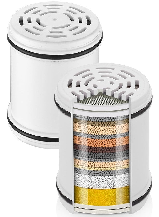 Cobbe 2 Pack Replacement Filters for Fixed Showerheads - Water Softener Filters Beads for Hard Water - Remove Chlorine - Reduces Dry Itchy Skin - Image 1