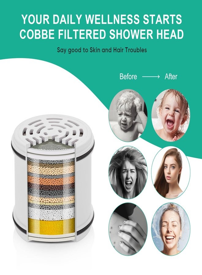 Cobbe 2 Pack Replacement Filters for Fixed Showerheads - Water Softener Filters Beads for Hard Water - Remove Chlorine - Reduces Dry Itchy Skin - Image 3