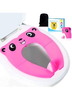Gonice Upgrade Portable Potty Seat with Splash Guard for Toddler, Foldable Travel Potty Seat with Carry Bag  - Image 1
