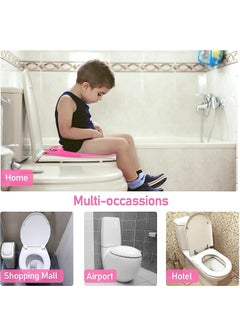 Gonice Upgrade Portable Potty Seat with Splash Guard for Toddler, Foldable Travel Potty Seat with Carry Bag  - Image 5