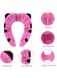 Gonice Upgrade Portable Potty Seat with Splash Guard for Toddler, Foldable Travel Potty Seat with Carry Bag  - Image 2
