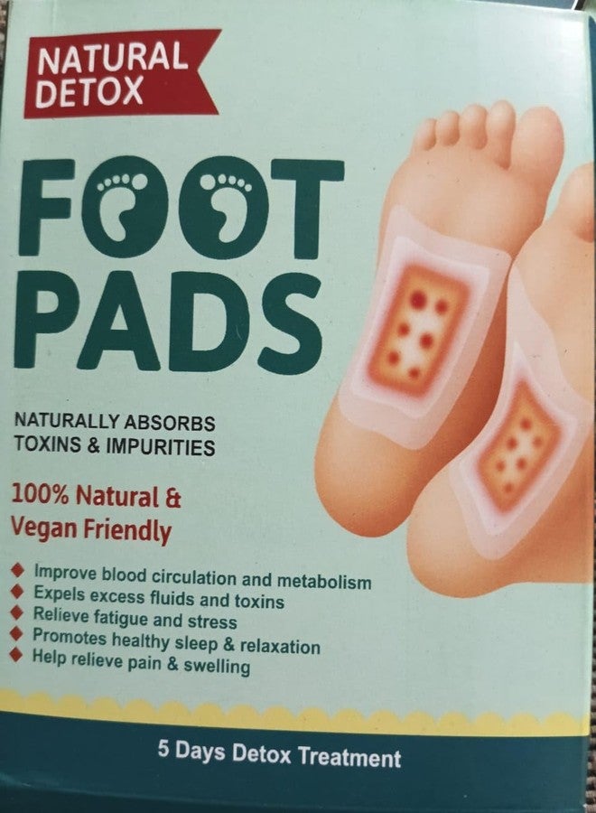 Detox Foot Pads, 10 Pieces, 100% Herbal Ingredients - Image 1