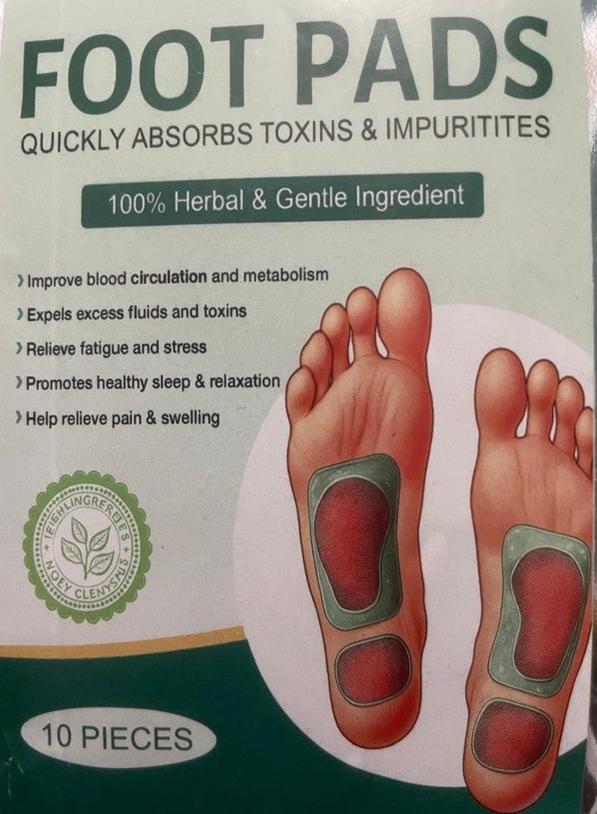 Detox Foot Pads, 10 Pieces, 100% Herbal Ingredients - Image 2
