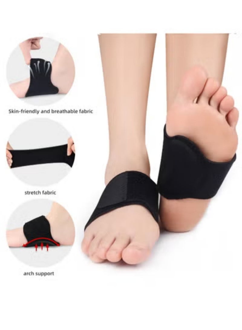 Orthotic Arch Support Plantar Fasciitis Relief Arch Support Brace Foot Pain Relief Flat Feet Insoles Gel Arch Support Cushions Flat Feet Support Orthopedic Foot Care Gel Pads  - Image 2