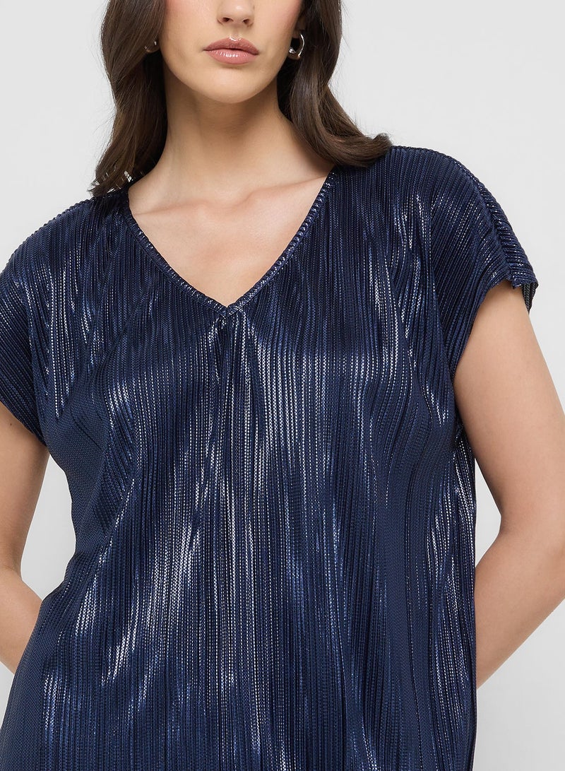 VERO MODA Plisse Detail Boxy Fit Top - Image 3