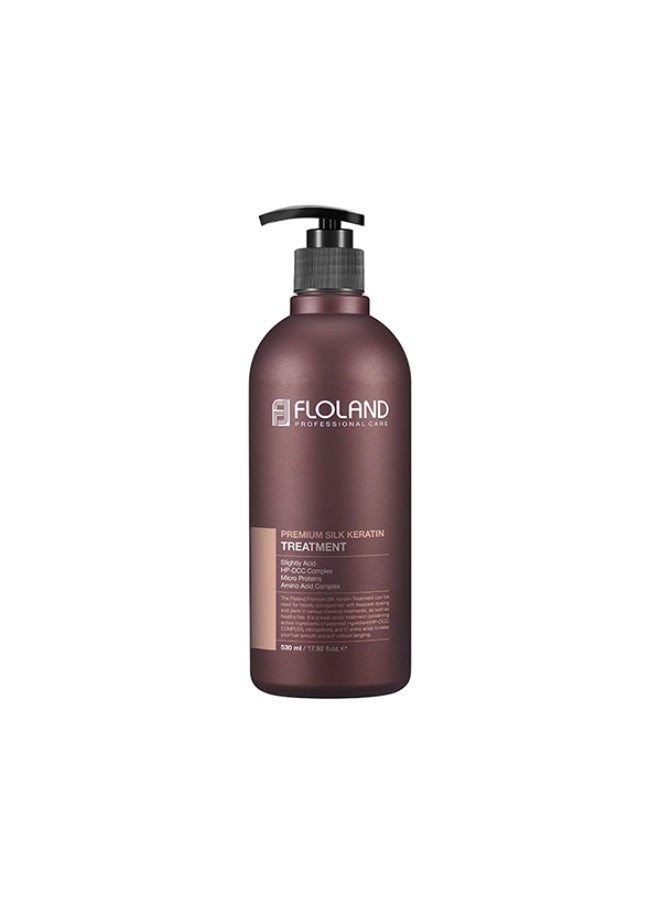 Floland Premium Silk Keratin Treatment 530ml | Salon-Grade Smoothing | Repairs & Softens Damaged Hair | Korean Product - Image 1
