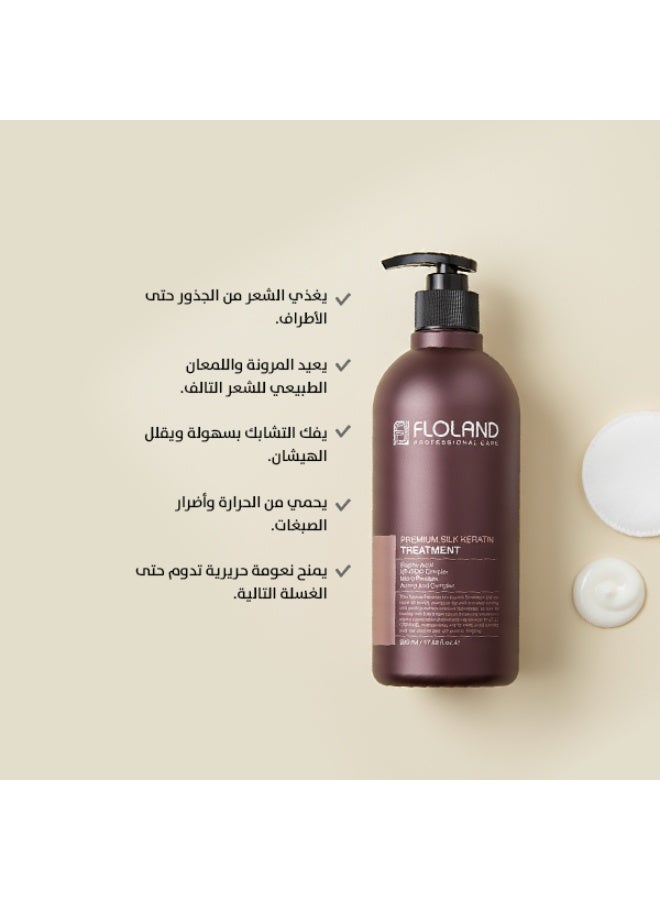 Floland Premium Silk Keratin Treatment 530ml | Salon-Grade Smoothing | Repairs & Softens Damaged Hair | Korean Product - Image 4