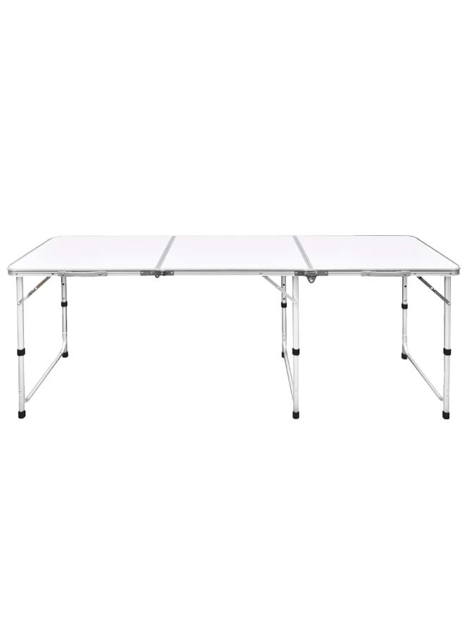 بيكي طاولة تخييم قابلة للطي بارتفاع قابل للتعديل مقاس 180 × 60 سم - Image 2