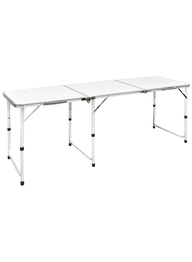 بيكي طاولة تخييم قابلة للطي بارتفاع قابل للتعديل مقاس 180 × 60 سم - Image 1
