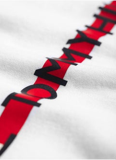 TOMMY HILFIGER Men's Crew Neck Logo T-Shirt - Cotton, White  - Image 3