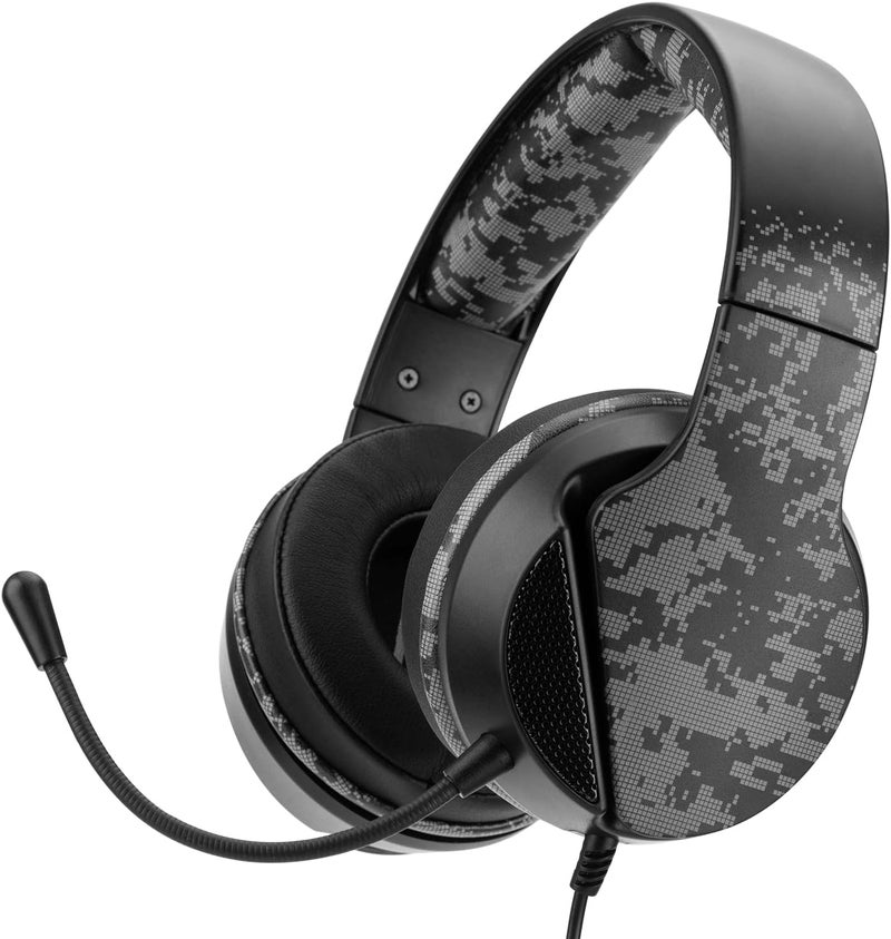 Nitho Janus Gaming Headset with Microphone, Over-Ear Stereo Headphones for Xbox Series X|S, Xbox One, PS5, PS4, Nintendo Switch, PC, Mobile, 3.5 mm Audio Jack, 40 mm Drivers - Camo - Image 1